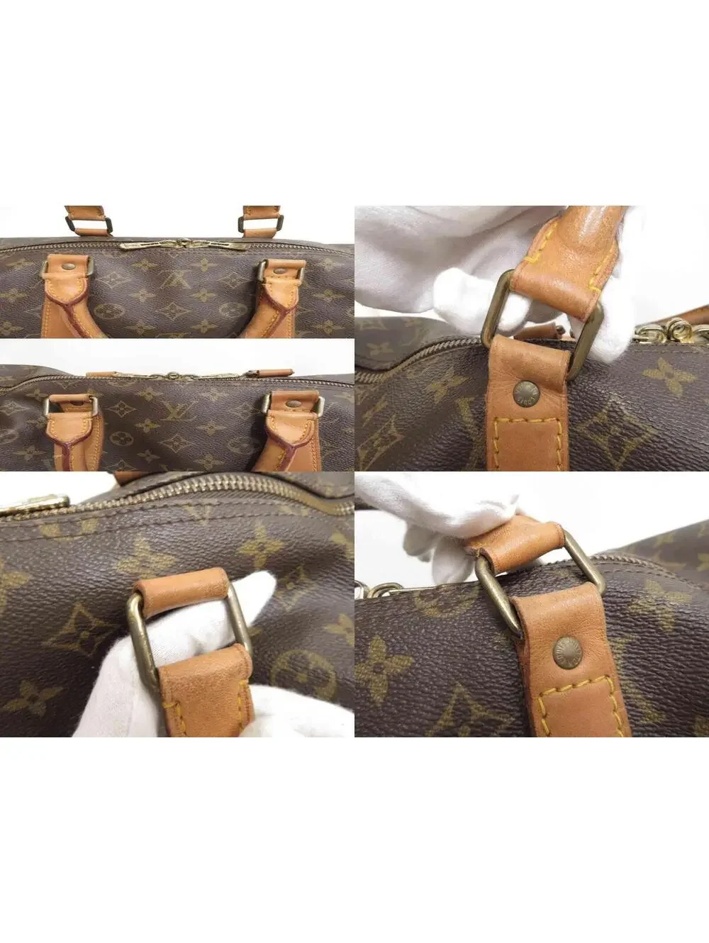 1985 Louis Vuitton Monogram Duffle Boston Bag Keepall 55 853